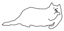 Melting Cat sticker #15070211