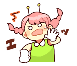 alien girl 1 sticker #15071230