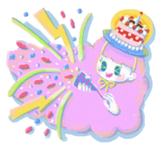 The girl with messy hair sticker #15071335