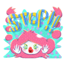 The girl with messy hair sticker #15071337