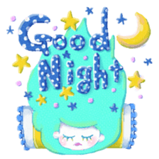 The girl with messy hair sticker #15071341