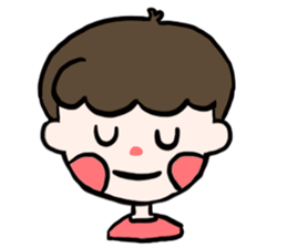 Natural roll boy can also be very cute sticker #15071356