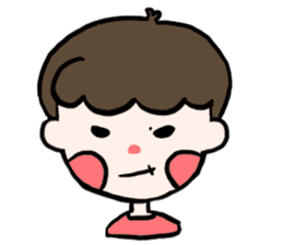 Natural roll boy can also be very cute sticker #15071357