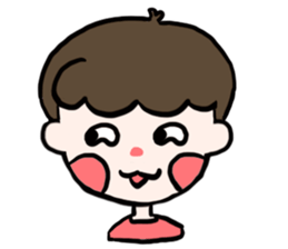 Natural roll boy can also be very cute sticker #15071358