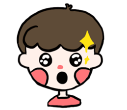 Natural roll boy can also be very cute sticker #15071362