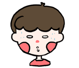 Natural roll boy can also be very cute sticker #15071364