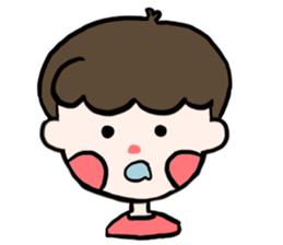 Natural roll boy can also be very cute sticker #15071365