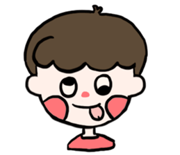 Natural roll boy can also be very cute sticker #15071366