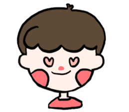 Natural roll boy can also be very cute sticker #15071367