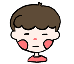 Natural roll boy can also be very cute sticker #15071372