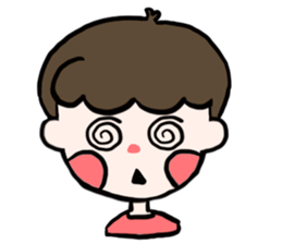 Natural roll boy can also be very cute sticker #15071373