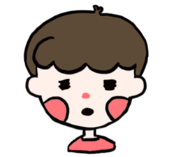 Natural roll boy can also be very cute sticker #15071374