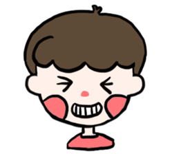 Natural roll boy can also be very cute sticker #15071375