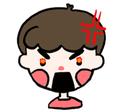 Natural roll boy can also be very cute sticker #15071376