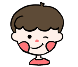 Natural roll boy can also be very cute sticker #15071378