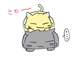 cat&mochi sticker #15071710