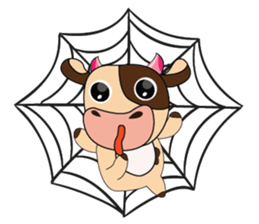 Lovely Dairy Cow Multiple Personality sticker #15071829