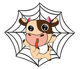 Lovely Dairy Cow Multiple Personality sticker #15071829