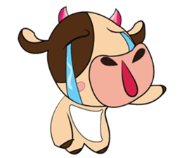 Lovely Dairy Cow Multiple Personality sticker #15071831