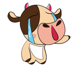Lovely Dairy Cow Multiple Personality sticker #15071831