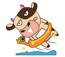 Lovely Dairy Cow Multiple Personality sticker #15071833