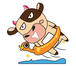 Lovely Dairy Cow Multiple Personality sticker #15071833