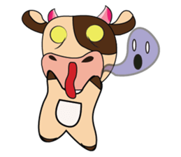 Lovely Dairy Cow Multiple Personality sticker #15071835