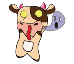 Lovely Dairy Cow Multiple Personality sticker #15071835