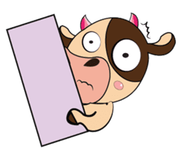 Lovely Dairy Cow Multiple Personality sticker #15071836
