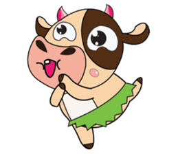 Lovely Dairy Cow Multiple Personality sticker #15071841