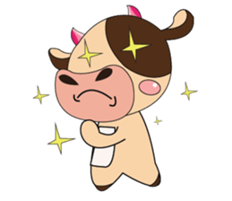 Lovely Dairy Cow Multiple Personality sticker #15071842