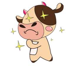 Lovely Dairy Cow Multiple Personality sticker #15071842