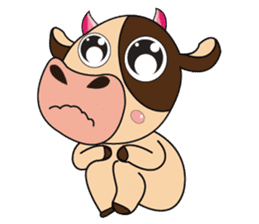 Lovely Dairy Cow Multiple Personality sticker #15071844