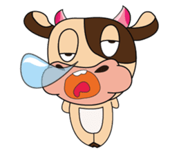 Lovely Dairy Cow Multiple Personality sticker #15071845