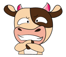 Lovely Dairy Cow Multiple Personality sticker #15071846