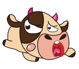 Lovely Dairy Cow Multiple Personality sticker #15071847