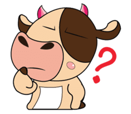 Lovely Dairy Cow Multiple Personality sticker #15071849