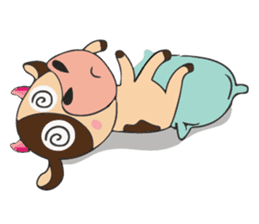 Lovely Dairy Cow Multiple Personality sticker #15071850