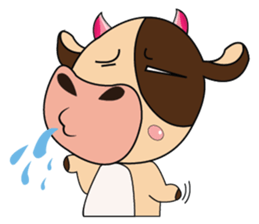 Lovely Dairy Cow Multiple Personality sticker #15071852