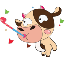 Lovely Dairy Cow Multiple Personality sticker #15071853
