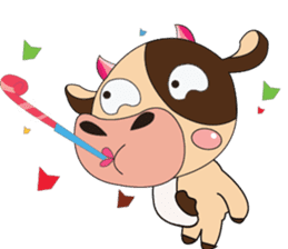 Lovely Dairy Cow Multiple Personality sticker #15071853