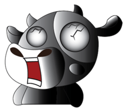 Lovely Dairy Cow Multiple Personality sticker #15071854