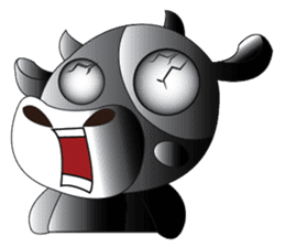 Lovely Dairy Cow Multiple Personality sticker #15071854