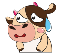 Lovely Dairy Cow Multiple Personality sticker #15071855