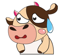 Lovely Dairy Cow Multiple Personality sticker #15071855