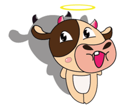 Lovely Dairy Cow Multiple Personality sticker #15071857