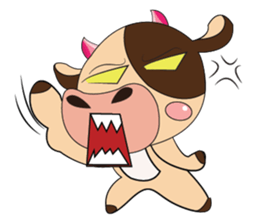 Lovely Dairy Cow Multiple Personality sticker #15071858