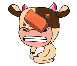 Lovely Dairy Cow Multiple Personality sticker #15071861