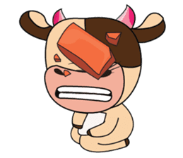 Lovely Dairy Cow Multiple Personality sticker #15071861