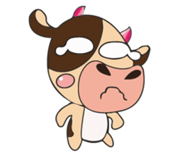 Lovely Dairy Cow Multiple Personality sticker #15071863